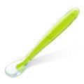 BPA free changing color baby silicone spoon training baby feeding spoon